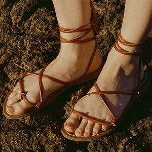 NIB DÔEN & K.Jacques Bikini Sandal | Sz 40 (9) | Rouge Vachetta